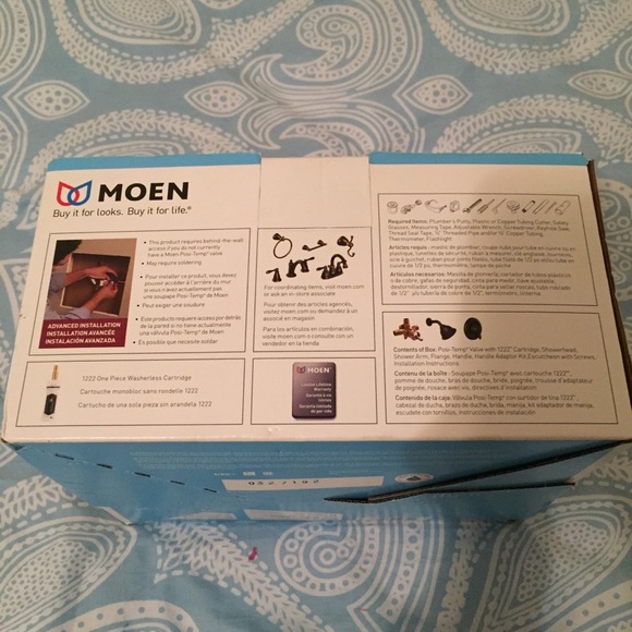 NIB Mediterranean Bronze Moen Shower Head Kit - Picture 6 of 7